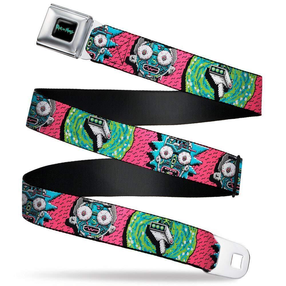 6906 unisex adult Seatbelt Rick and Morty Kids Belt, Rick Morty, 1.0 Wide
